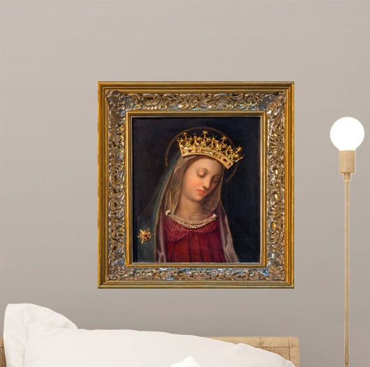 Vienna - paint of Virgin Mary in Carmelites church 