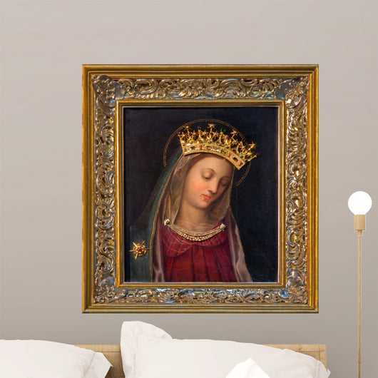 Vienna - paint of Virgin Mary in Carmelites church 