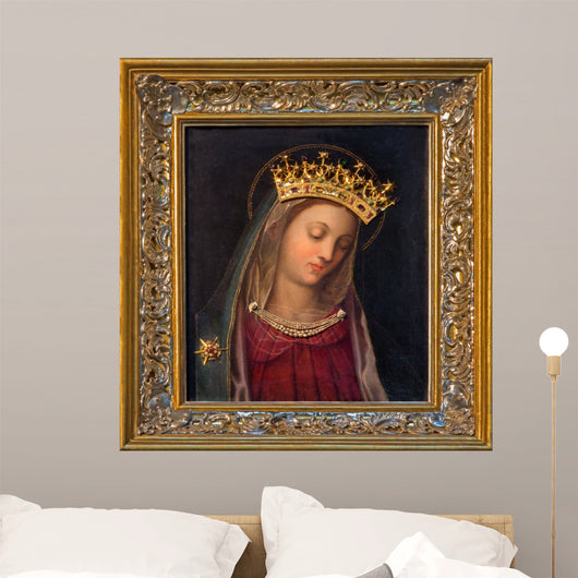 Vienna - paint of Virgin Mary in Carmelites church 