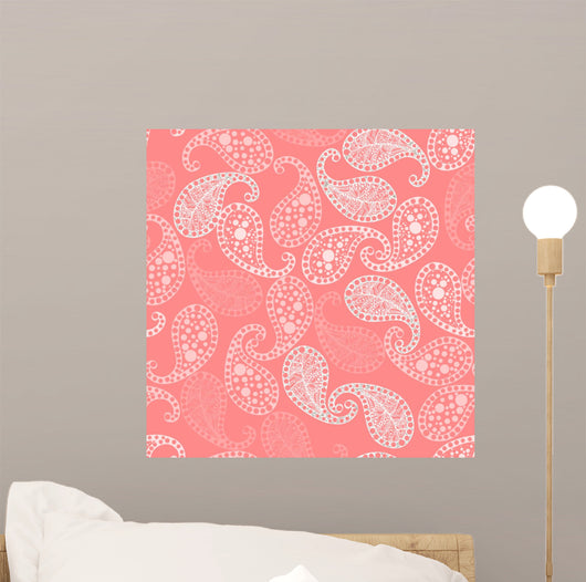 Seamless Paisley Pattern Wall Decal