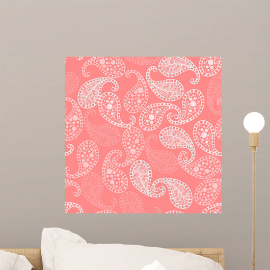 Seamless Paisley Pattern Wall Decal