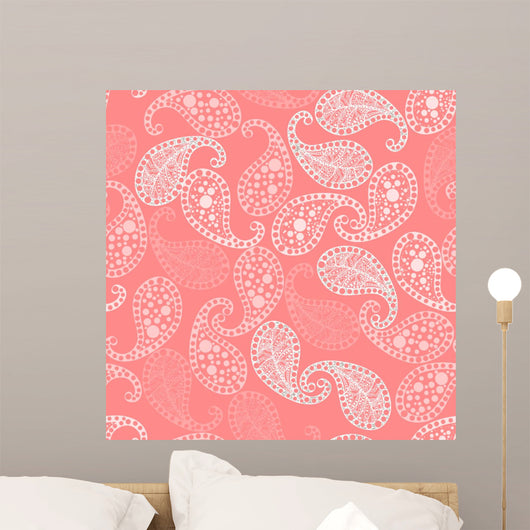 Seamless Paisley Pattern Wall Decal