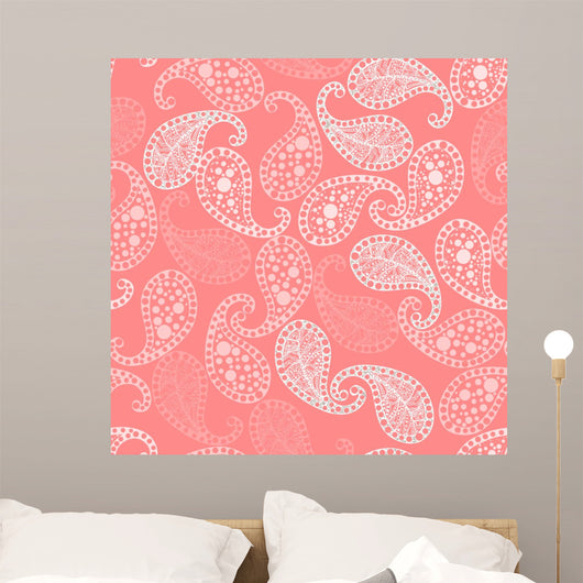 Seamless Paisley Pattern Wall Decal