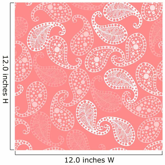 Seamless Paisley Pattern Wall Decal