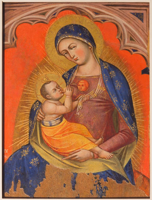 Venice - Madonna fresco in church San Francesco della Vigna 