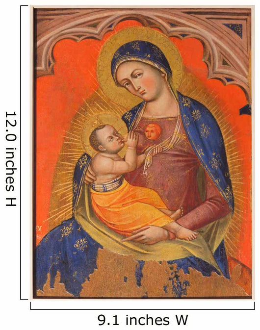 Venice - Madonna fresco in church San Francesco della Vigna 