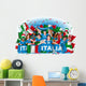 Italian Soccer Fans Wall Decal