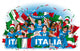 Italian Soccer Fans Wall Decal