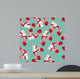 Red Sneakers Green Wall Decal