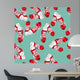 Red Sneakers Green Wall Decal