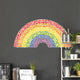 fruit and vegetable rainbow - healthy eating concept Wall Decal