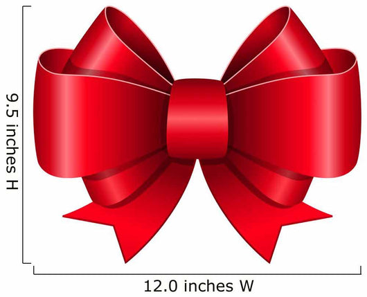 Red bow symbol Wall Decal