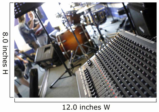 Mixer in Music Studio at Angle Wall Mural