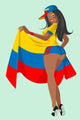 Colombia Soccer Fan Wall Decal