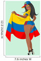 Colombia Soccer Fan Wall Decal