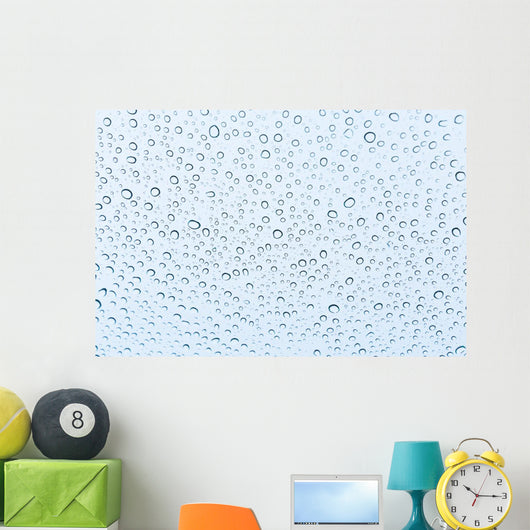 Water drops background Wall Mural