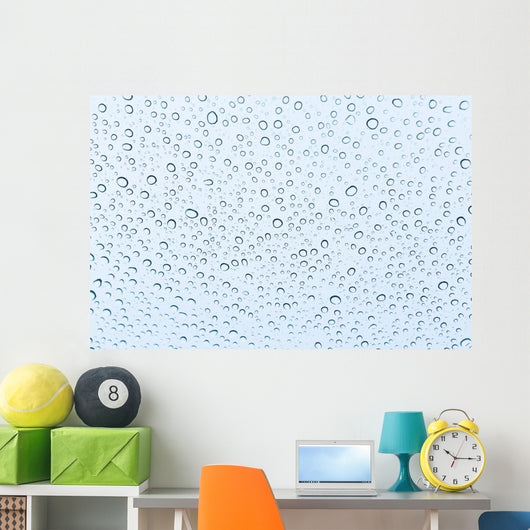 Water drops background Wall Mural