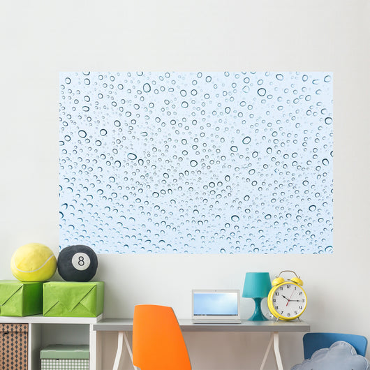 Water drops background Wall Mural