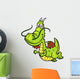 Vector illustration of Cartoon dragon Wall Decal