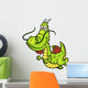 Vector illustration of Cartoon dragon Wall Decal