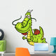 Vector illustration of Cartoon dragon Wall Decal