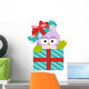 Cute Owl in Gift Box Wall Decal