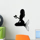 Mermaid with fish Wall Decal