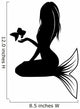 Mermaid with fish Wall Decal