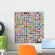 220 Flags of the world, circular shape 