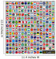 220 Flags of the world, circular shape 