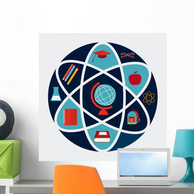 Back to School Design shown on a wall