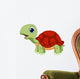 Cute turtle cartoon Wall Decal