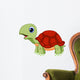 Cute turtle cartoon Wall Decal