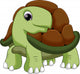 Cute Turtle Cartoon Wall Decal
