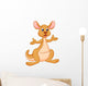 Funny kangaroo cartoon Wall Decal