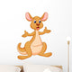 Funny kangaroo cartoon Wall Decal