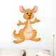 Funny kangaroo cartoon Wall Decal