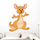 Funny kangaroo cartoon Wall Decal