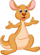 Funny kangaroo cartoon Wall Decal