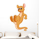 Funny kangaroo cartoon Wall Decal