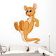 Funny kangaroo cartoon Wall Decal
