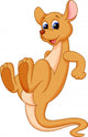 Funny kangaroo cartoon Wall Decal