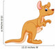 Funny Kangaroo Cartoon Wall Decal