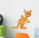 Funny kangaroo cartoon Wall Decal