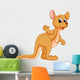 Funny kangaroo cartoon Wall Decal