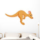 Funny Kangaroo Cartoon Wall Decal