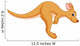 Funny Kangaroo Cartoon Wall Decal