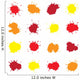 Set of Colorful Abstract Vector Drops Wall Decal