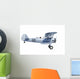Biplane isolated Wall Mural