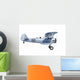 Biplane isolated Wall Mural